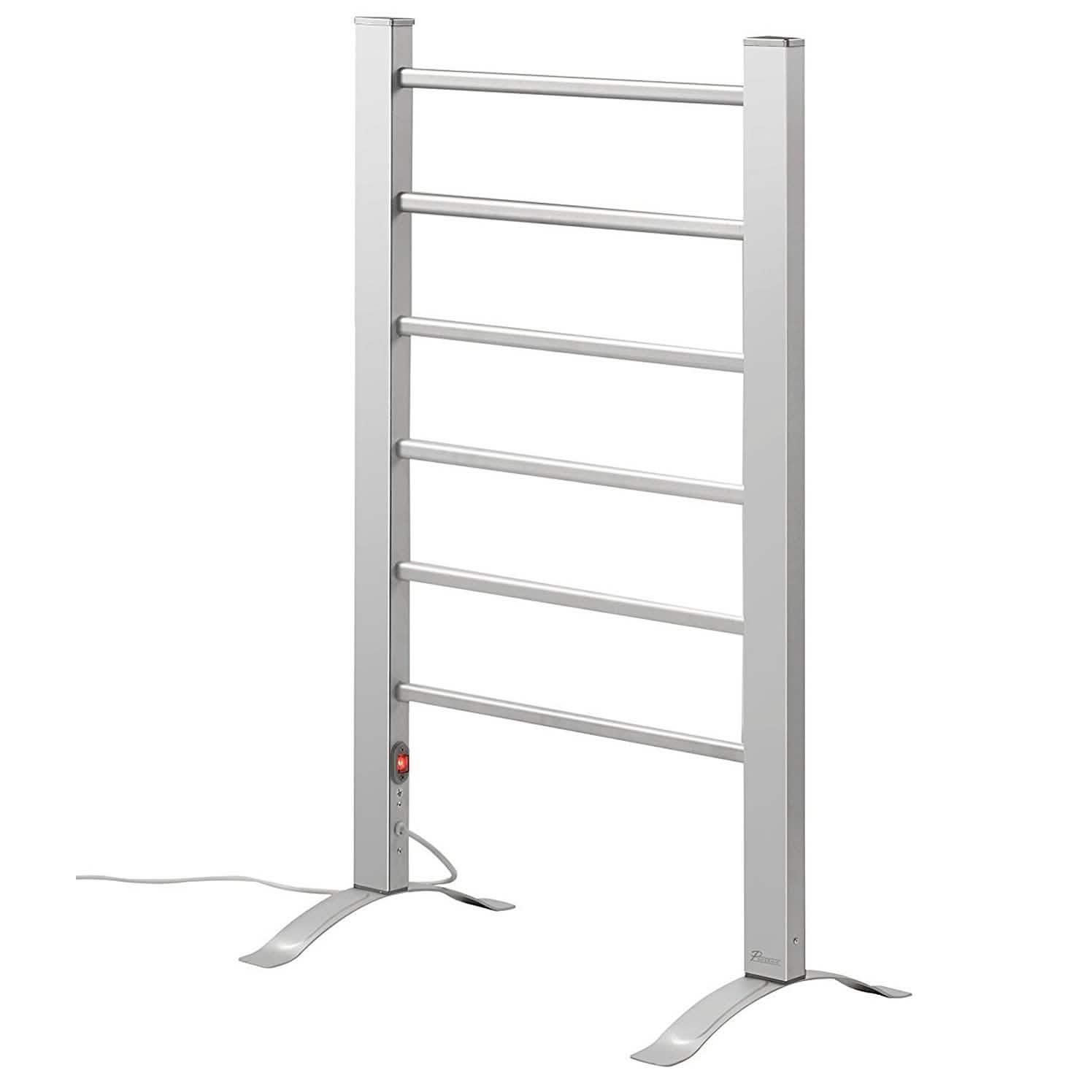 Pursonic 6-Bar Freestanding or Wall Mountable Electric Towel Warmer Bed & Bath - DailySale
