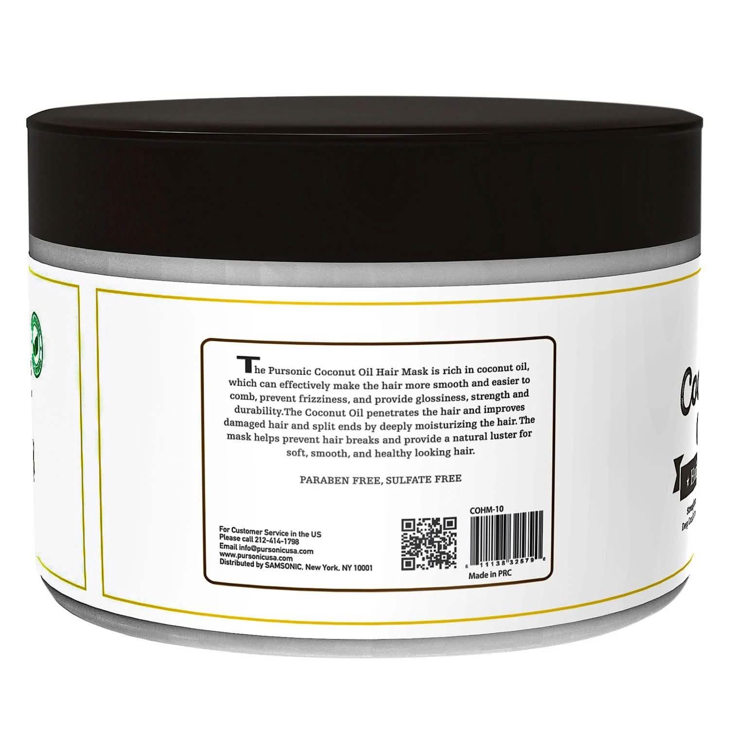 Pursonic Coconut Oil Hair Mask 10 oz Beauty & Personal Care - DailySale