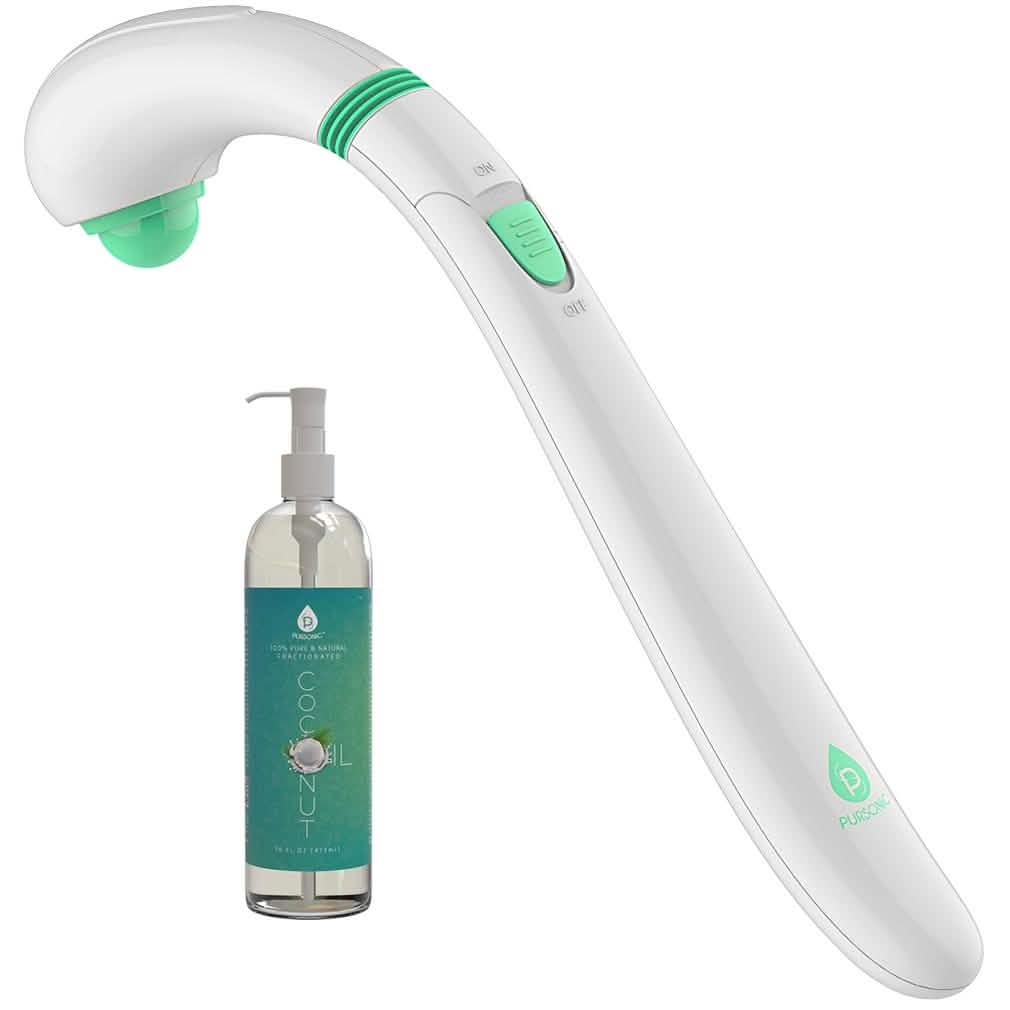 Pursonic Handheld Massager and Pursonic 100% Pure Fractionated Coconut Oil Wellness & Fitness - DailySale