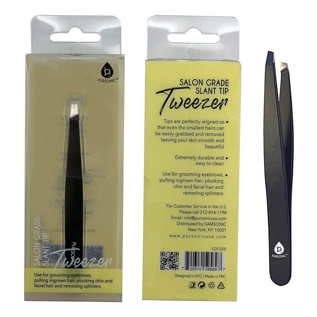 Pursonic Professional Slant Tip Tweezer Beauty & Personal Care - DailySale