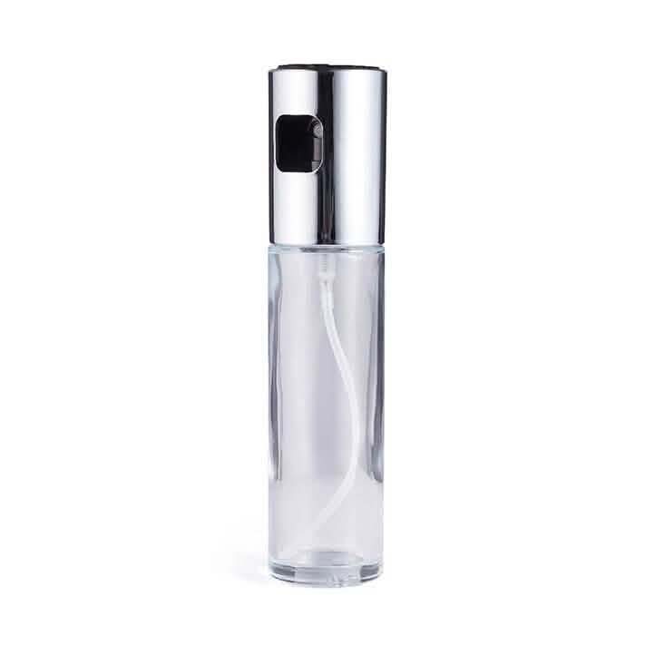 Push Type Olive Oil Spray Bottle Kitchen Tools & Gadgets Silver - DailySale