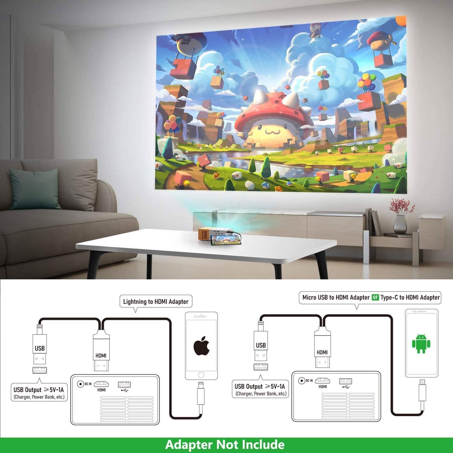 PVO Portable Projector TV & Video - DailySale