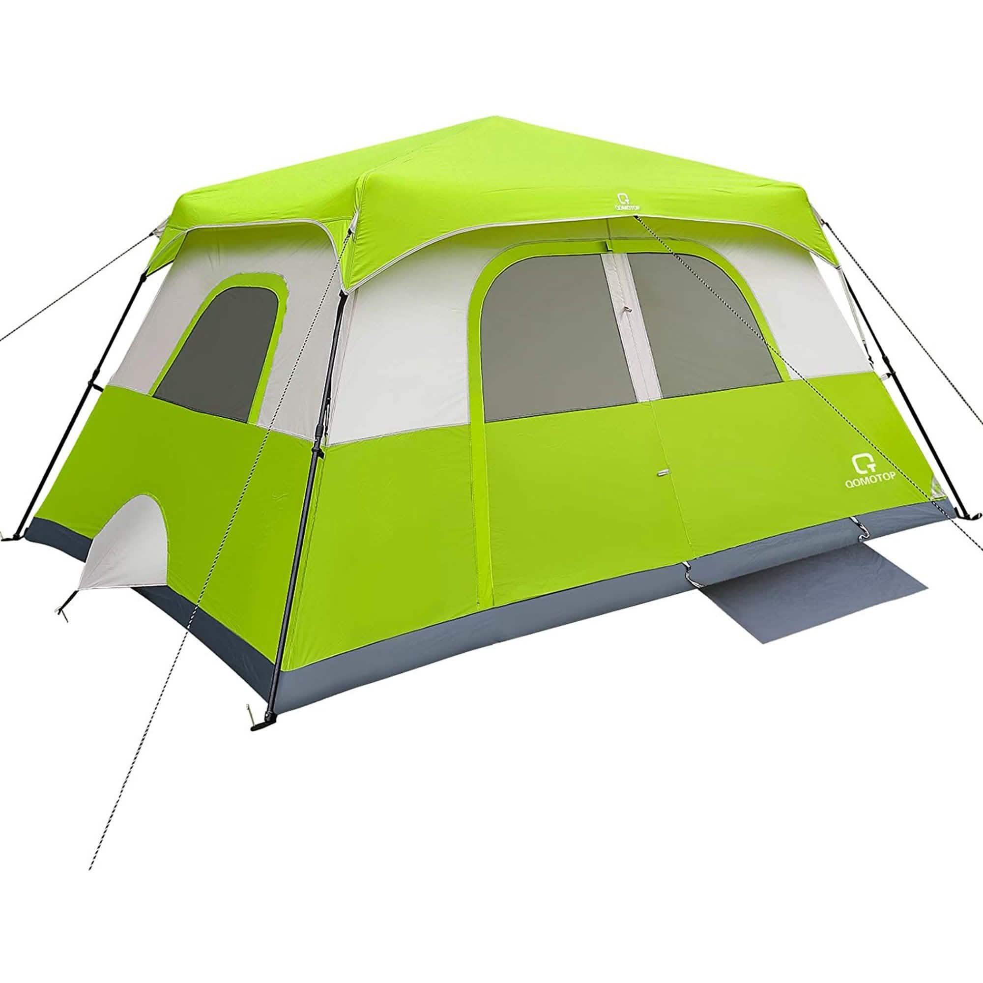 QOMOTOP 8 Person Camping Tent, 60 Seconds Set up Waterproof Tent Sports & Outdoors - DailySale