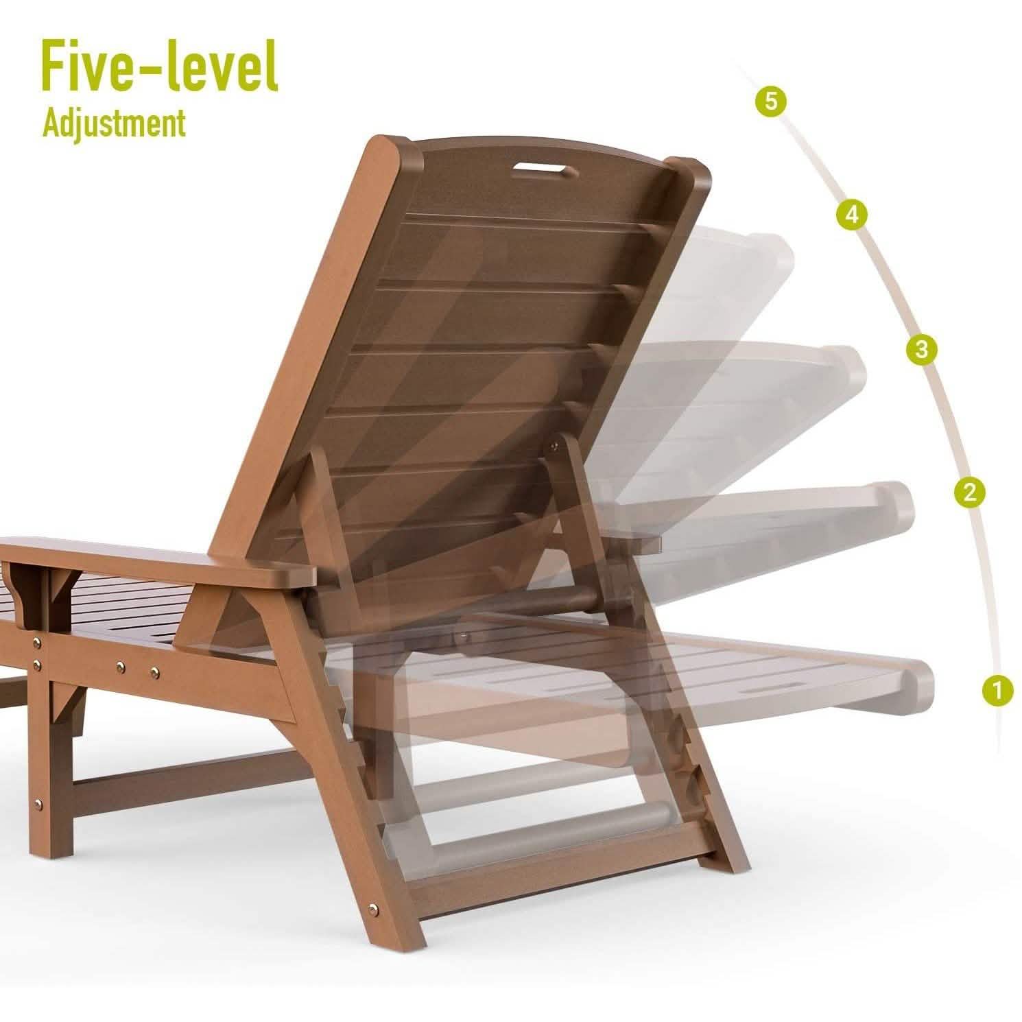 QOMOTOP Chaise Lounge Outdoor Garden & Patio - DailySale