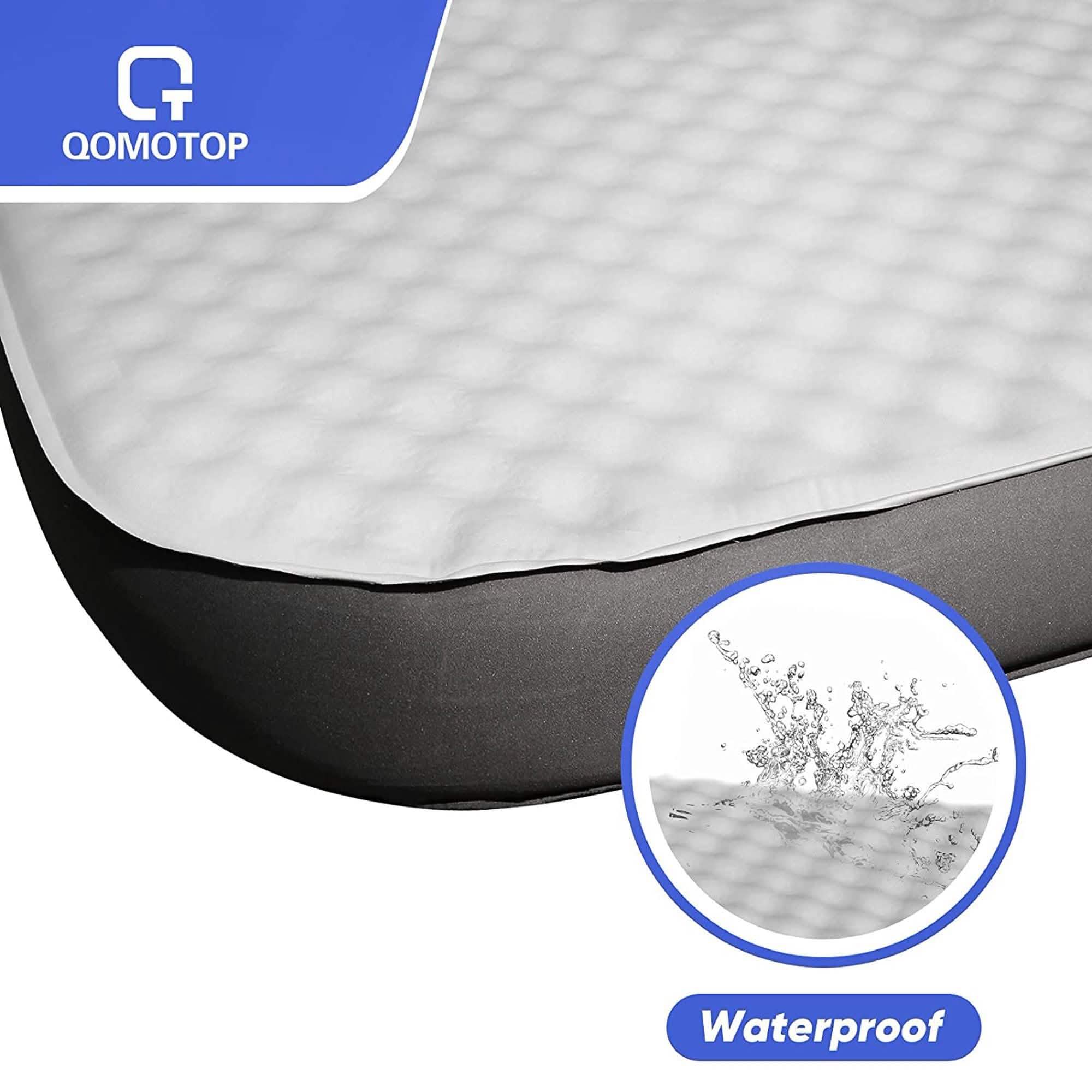 QOMOTOP Ultra Thick Self-Inflating Camping Mattress Bedding - DailySale