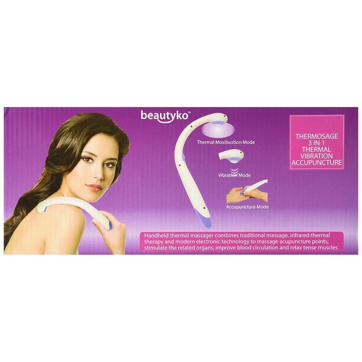 QPower Premium New 3-in-1 Thermal Vibration Acupuncture Massager Wellness & Fitness - DailySale