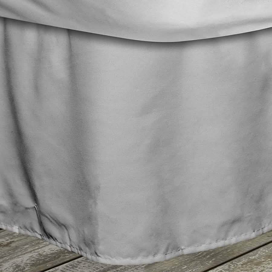 QuickFit Pleated Bedskirt with Elastic Fastener Bedding Twin Gray - DailySale