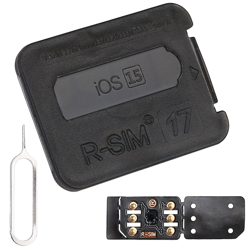 R-SIM17 Nano Unlock RSIM Card shown at a slight angle