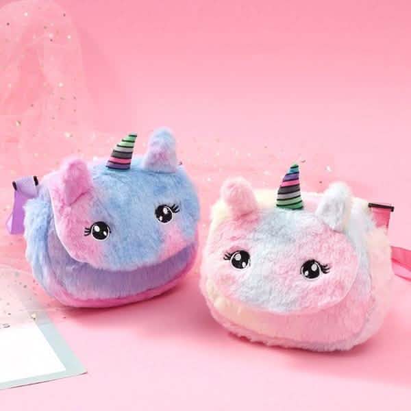 Rainbow Unicorn Plush Shoulder Bag Bags & Travel - DailySale