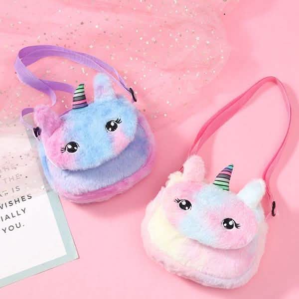 Rainbow Unicorn Plush Shoulder Bag Bags & Travel - DailySale