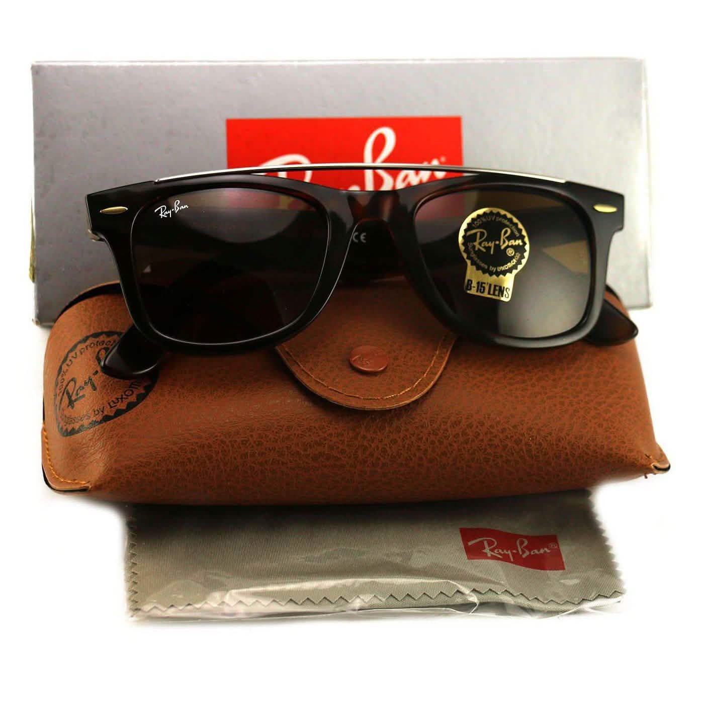 Ray-Ban Unisex Sunglasses RB4540 Wayfarer 710/33 Havana/Brown 50 22 150 Women's Accessories - DailySale