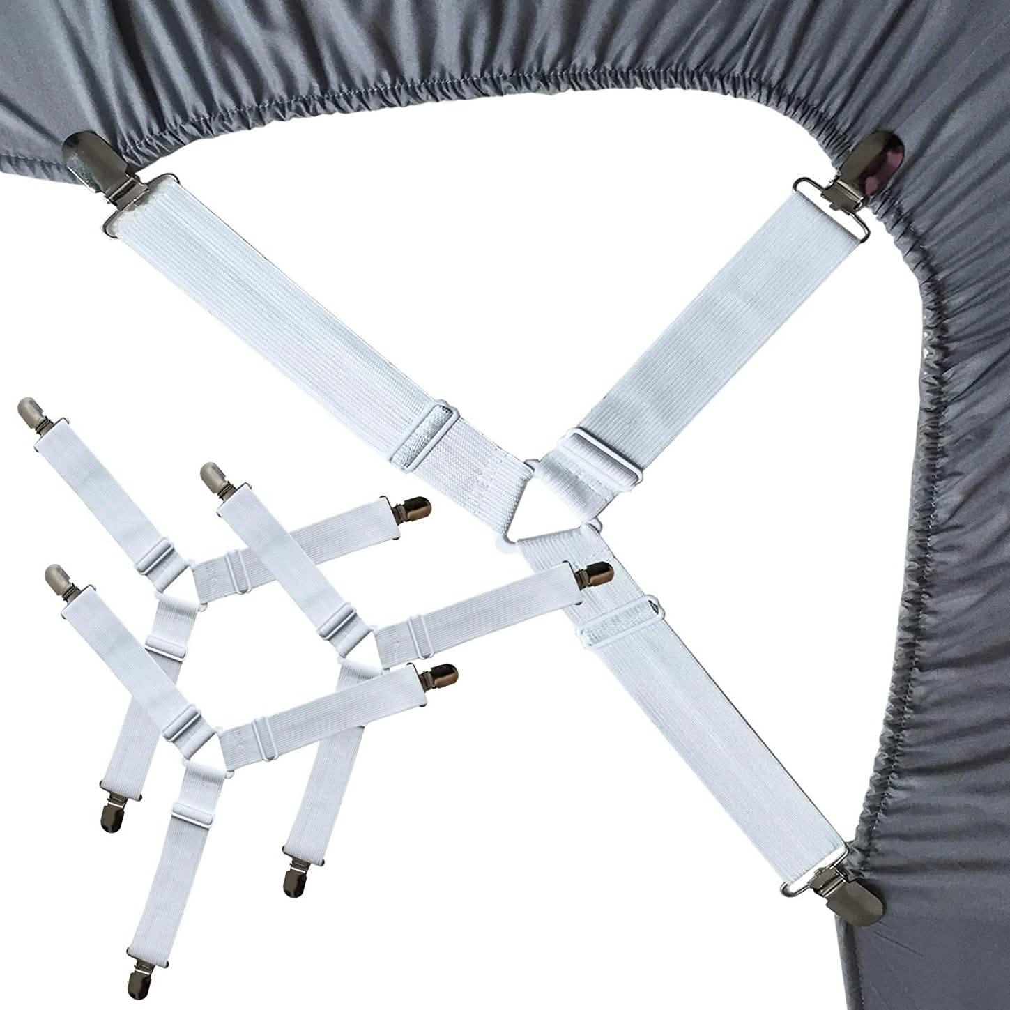 Raytour Non-Slip Bed Sheet Clip Bedding 4-Pieces - DailySale