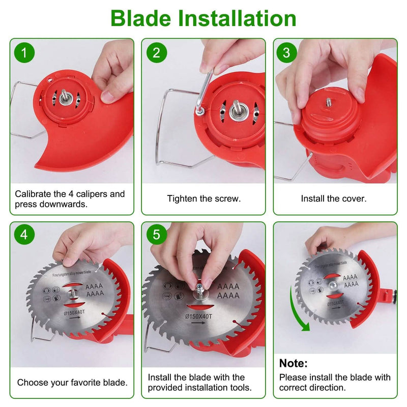 Rechargeable Electric Cordless Grass Trimmer with Alloy Saw Blade Garden & Patio - DailySale
