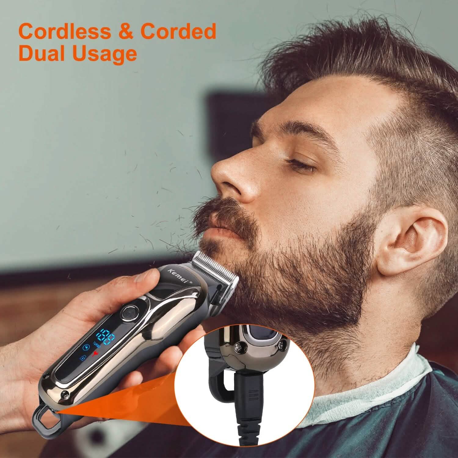 Rechargeable Electric Hair Clipper Men's Grooming - DailySale