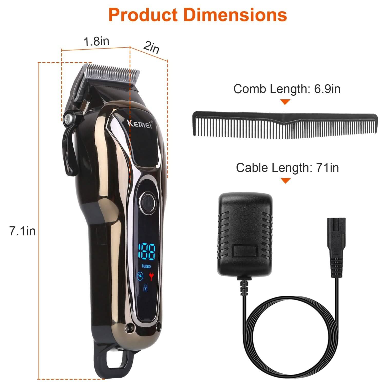 Rechargeable Electric Hair Clipper Men's Grooming - DailySale