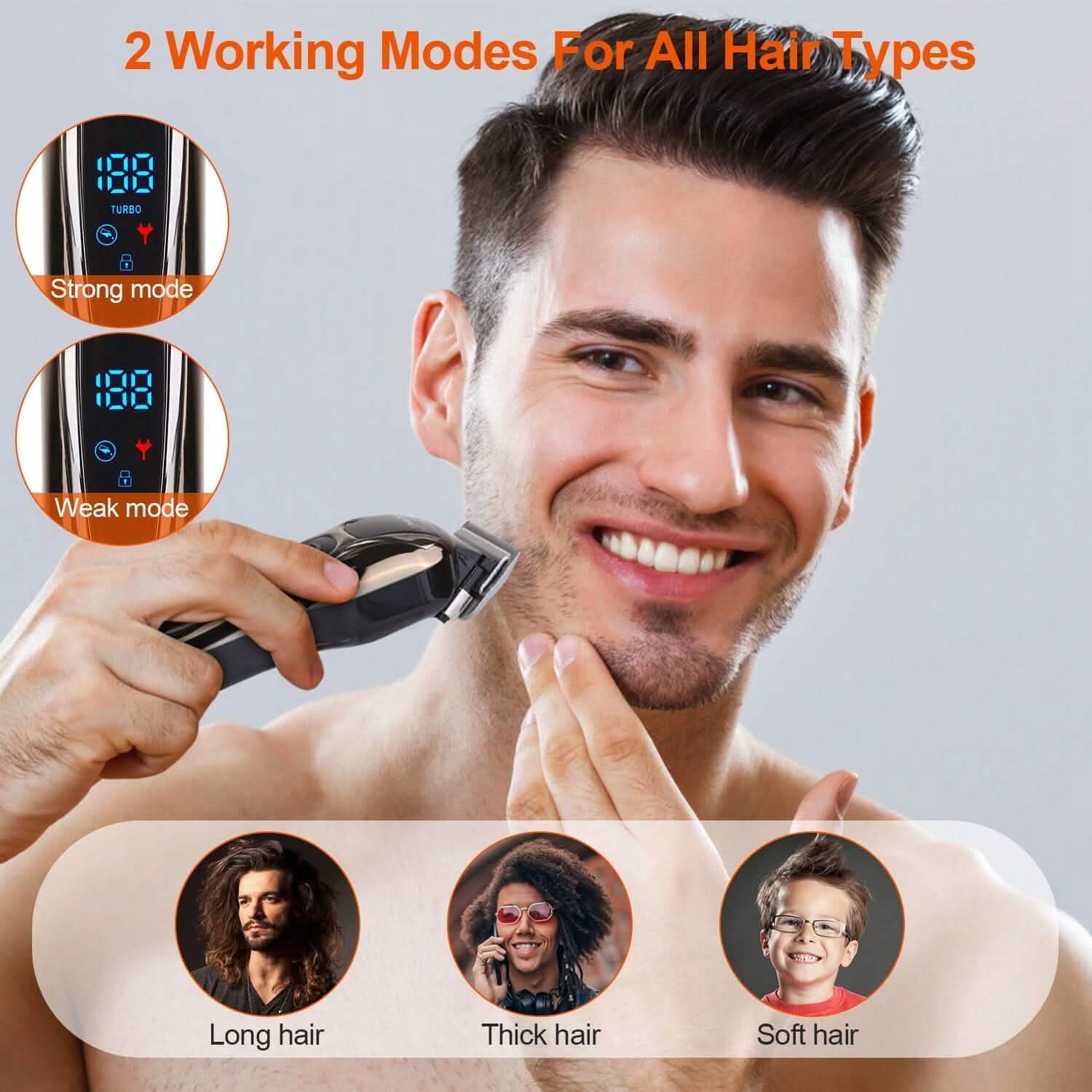 Rechargeable Electric Hair Clipper Men's Grooming - DailySale