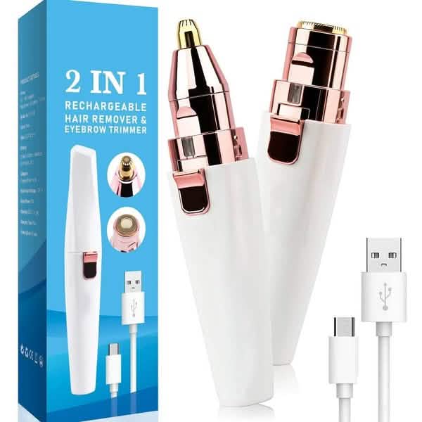Rechargeable Facial Hair Remover and Eyebrow Trimmer Beauty & Personal Care - DailySale