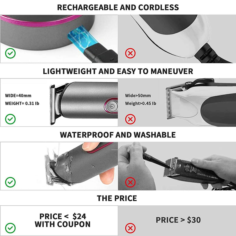 Rechargeable Hair Trimmer for Women Beauty & Personal Care - DailySale