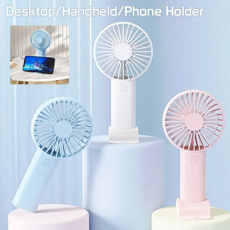 Rechargeable Handheld Mini Fan Everything Else - DailySale