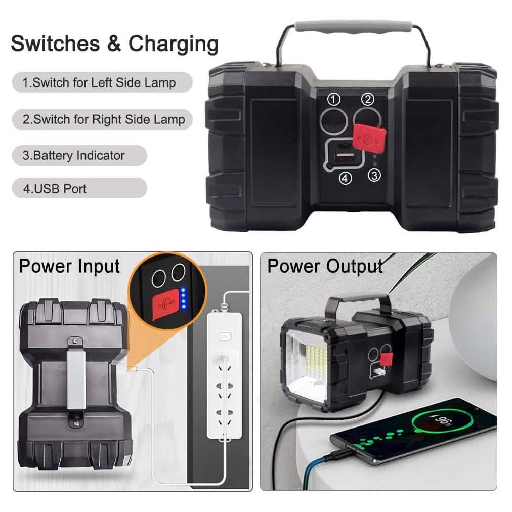 Rechargeable LED Spotlight Flashlight Sports & Outdoors - DailySale