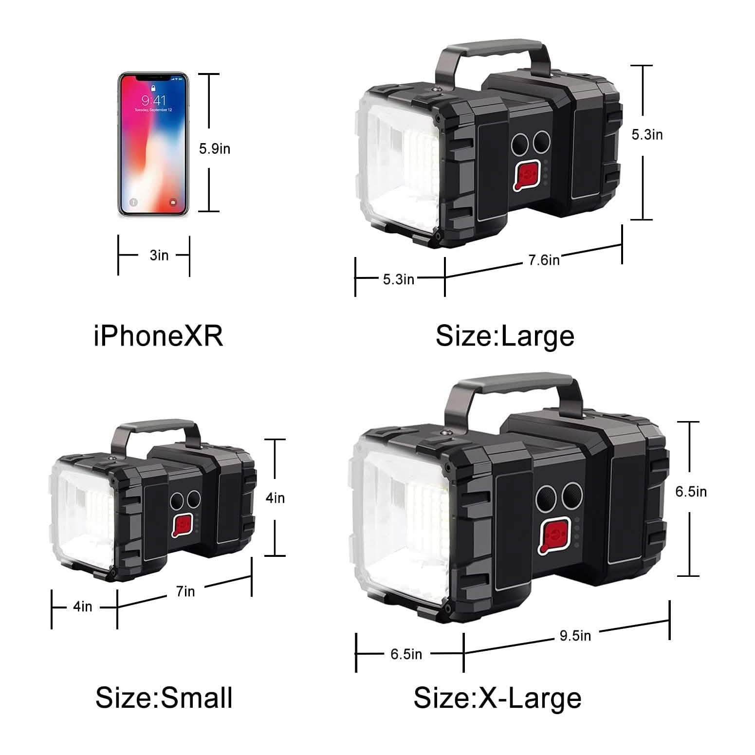 Rechargeable LED Spotlight Flashlight Sports & Outdoors - DailySale