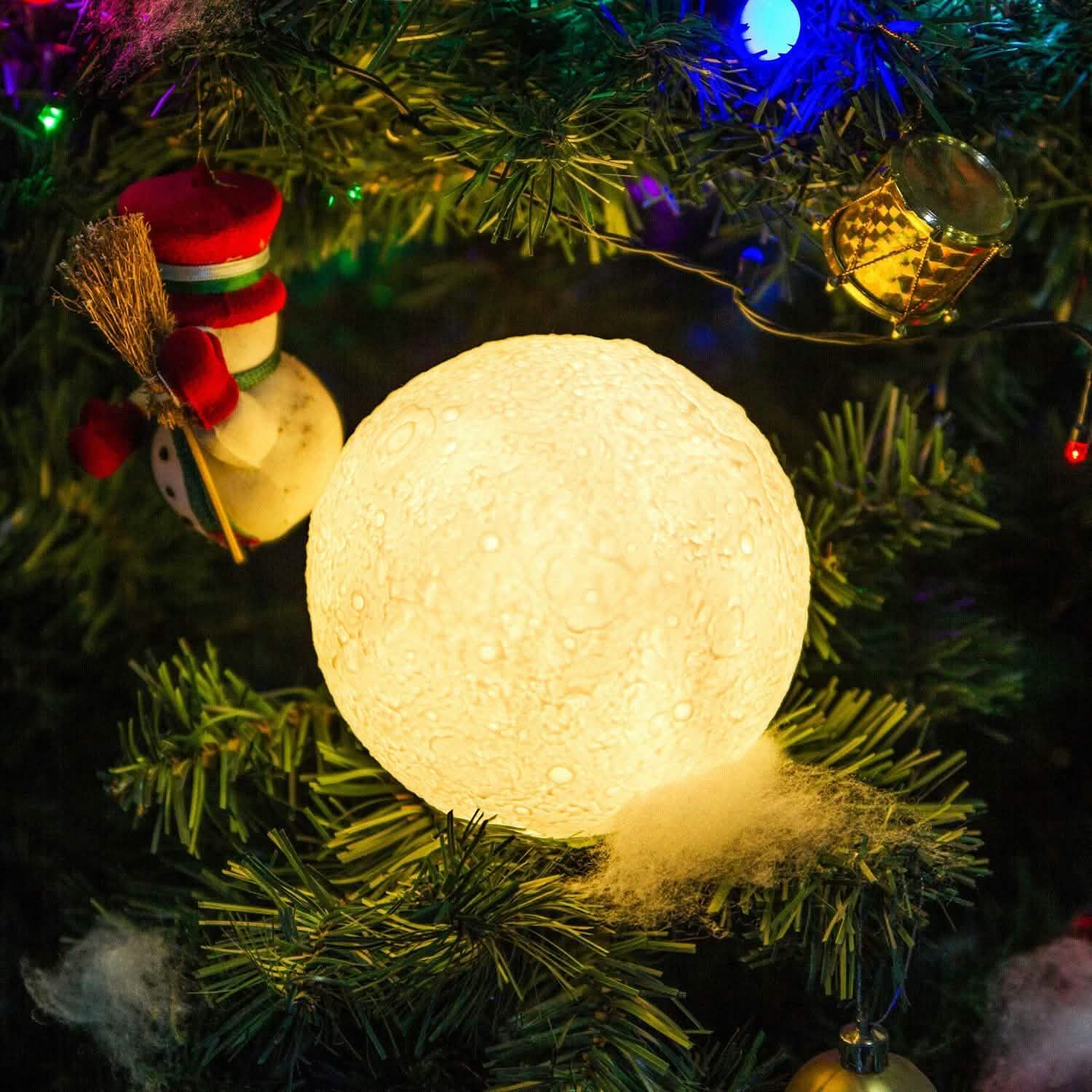 Rechargeable Moon Lamp Night Light Kids Dimmable LED Touch Changing Light Lighting & Decor - DailySale