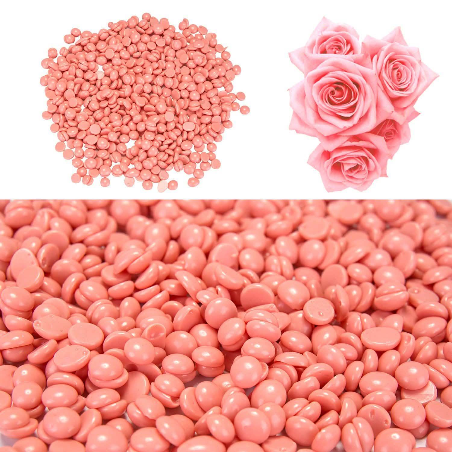 Red Hard Wax Beans Hair Removal Painless Warmer Waxing Beans Natural Pearl Beauty & Personal Care - DailySale