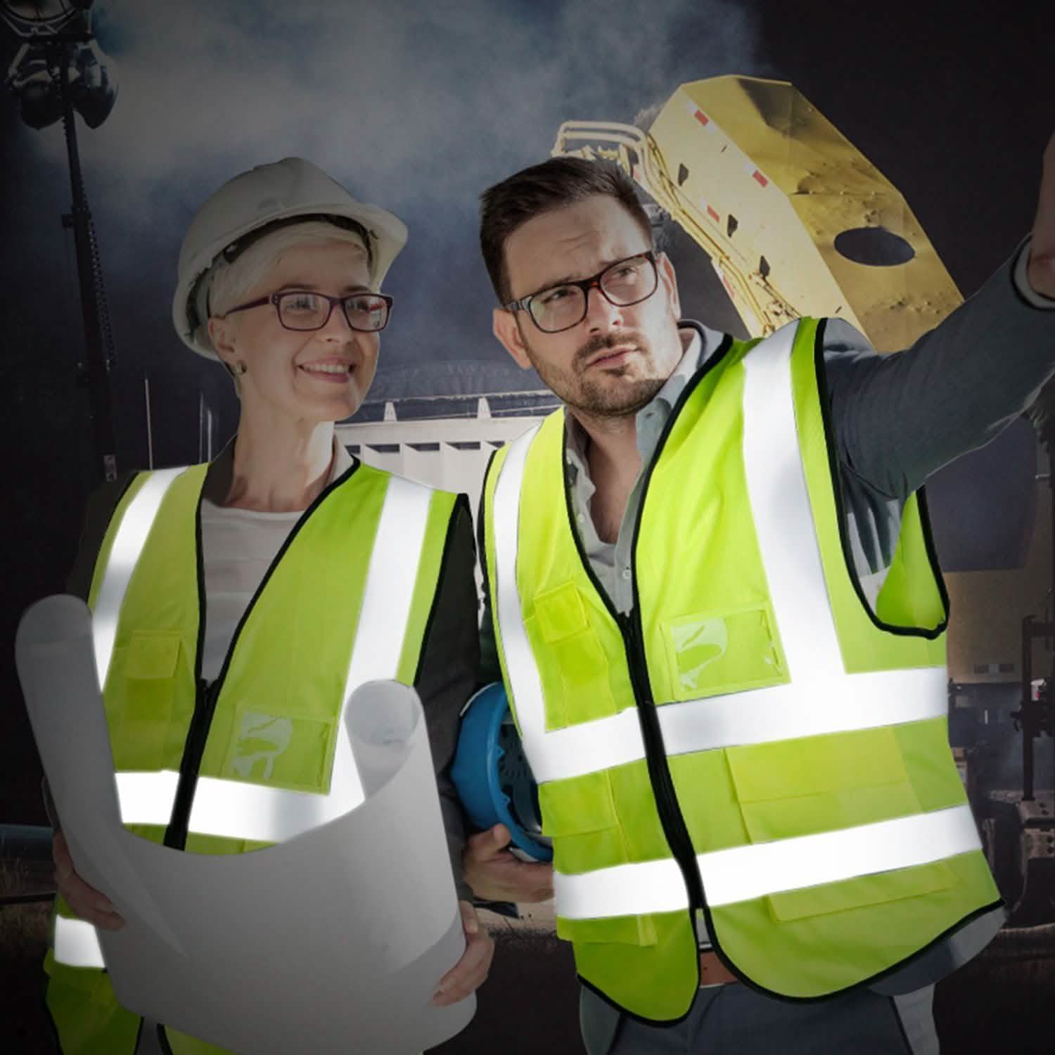Reflective Safety Vest High Visible Waistcoat Sports & Outdoors - DailySale