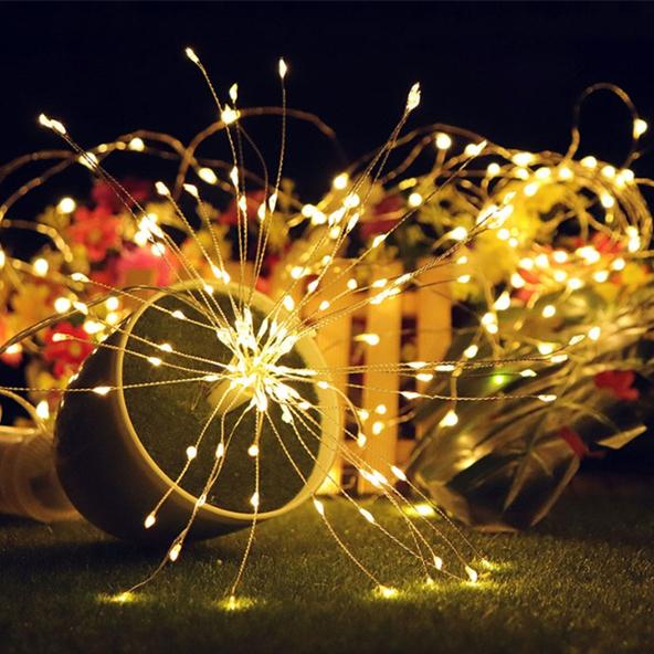 Different view of a single light from a set of Waterproof Christmas Fireworks LED String