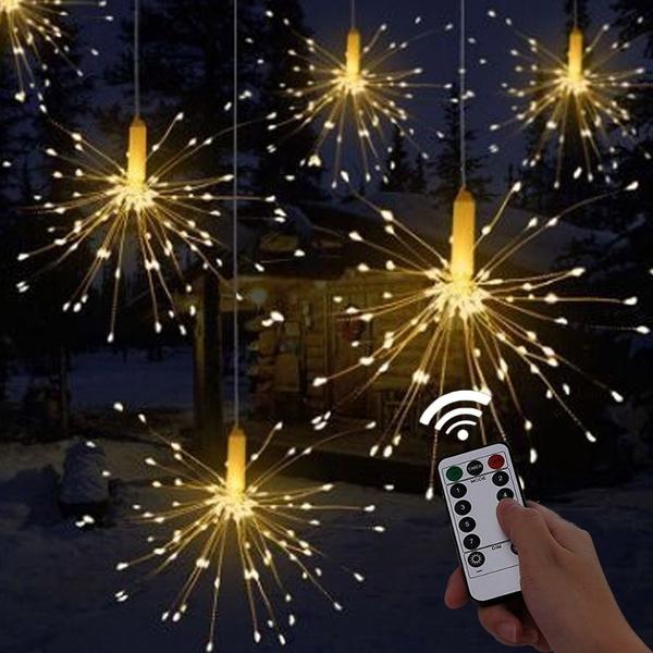 Christmas tree lights exploding star 120LED remote control