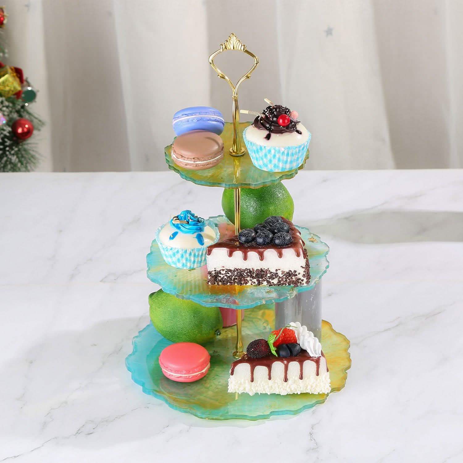 Resin Casting 3-Tier Cake Stand Kitchen & Dining - DailySale