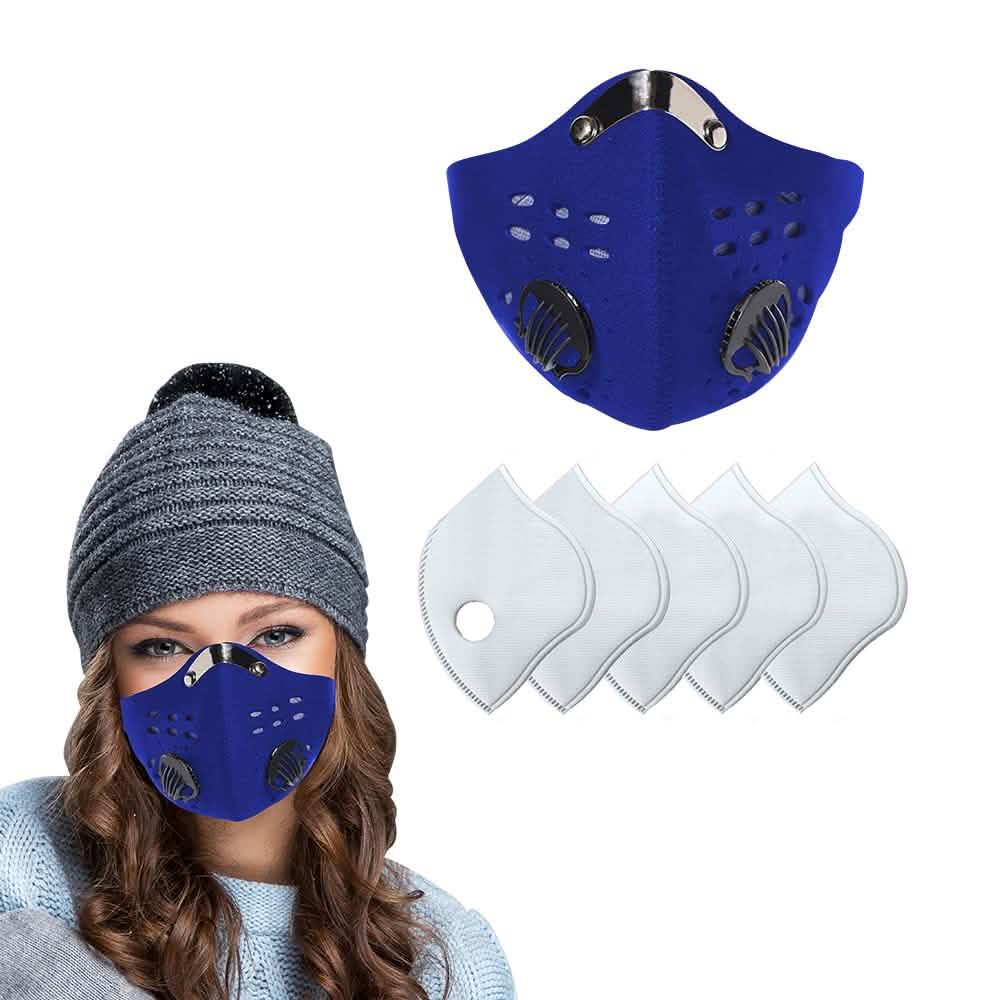Reusable Dust Proof Mask with 5 Filters Face Masks & PPE - DailySale
