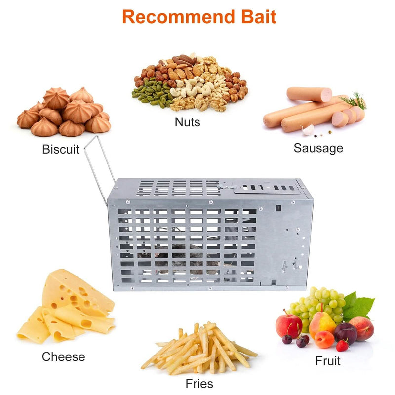 Reusable Metal Rat Cage Catch Release Continuous Capture Pest Control - DailySale
