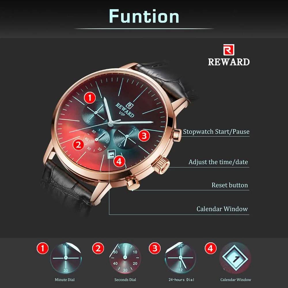 REWARD Men Sport Watches Waterproof Outdoor Wristwatch Men's Accessories - DailySale