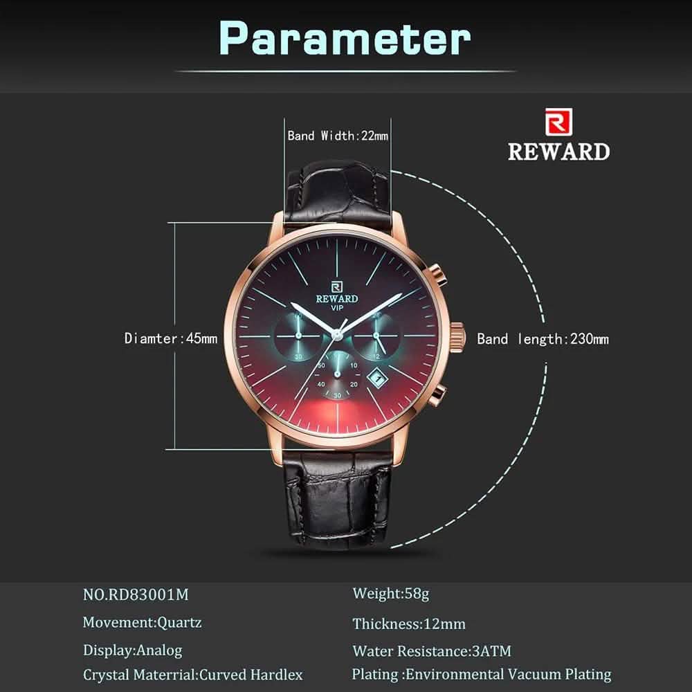 REWARD Men Sport Watches Waterproof Outdoor Wristwatch Men's Accessories - DailySale