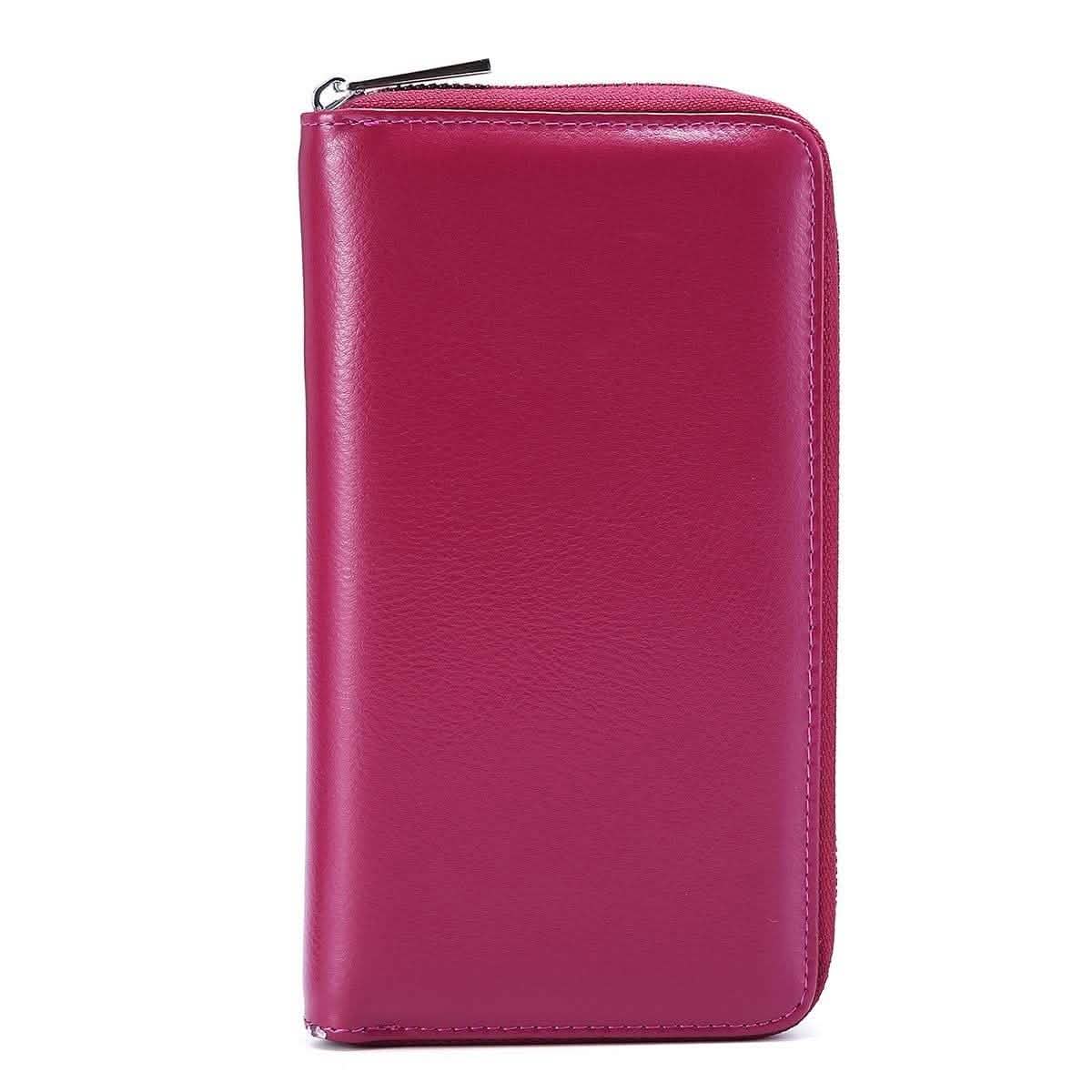 RFID 36 Card Slots Holder Long Clutch Wallet - Assorted Colors Handbags & Wallets Dark Purple - DailySale
