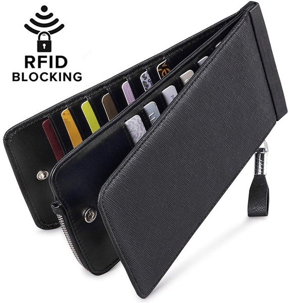 RFID Blocking Bifold Multi Card Case Wallet Bags & Travel - DailySale