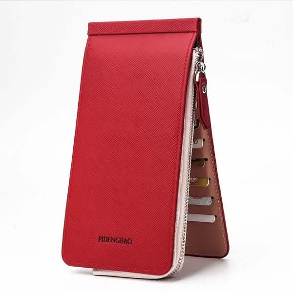 RFID Blocking Bifold Multi Card Case Wallet Bags & Travel Red - DailySale