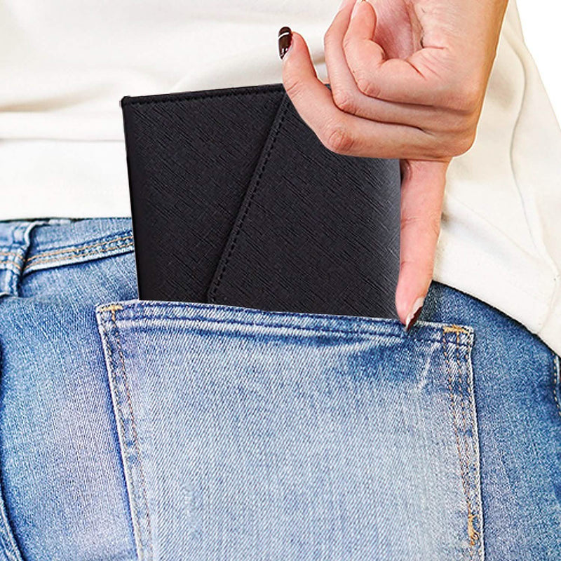 RFID Blocking Travel Passport Organizer Holder Wallet With CDC Vaccination Card Slot Protector Bags & Travel - DailySale