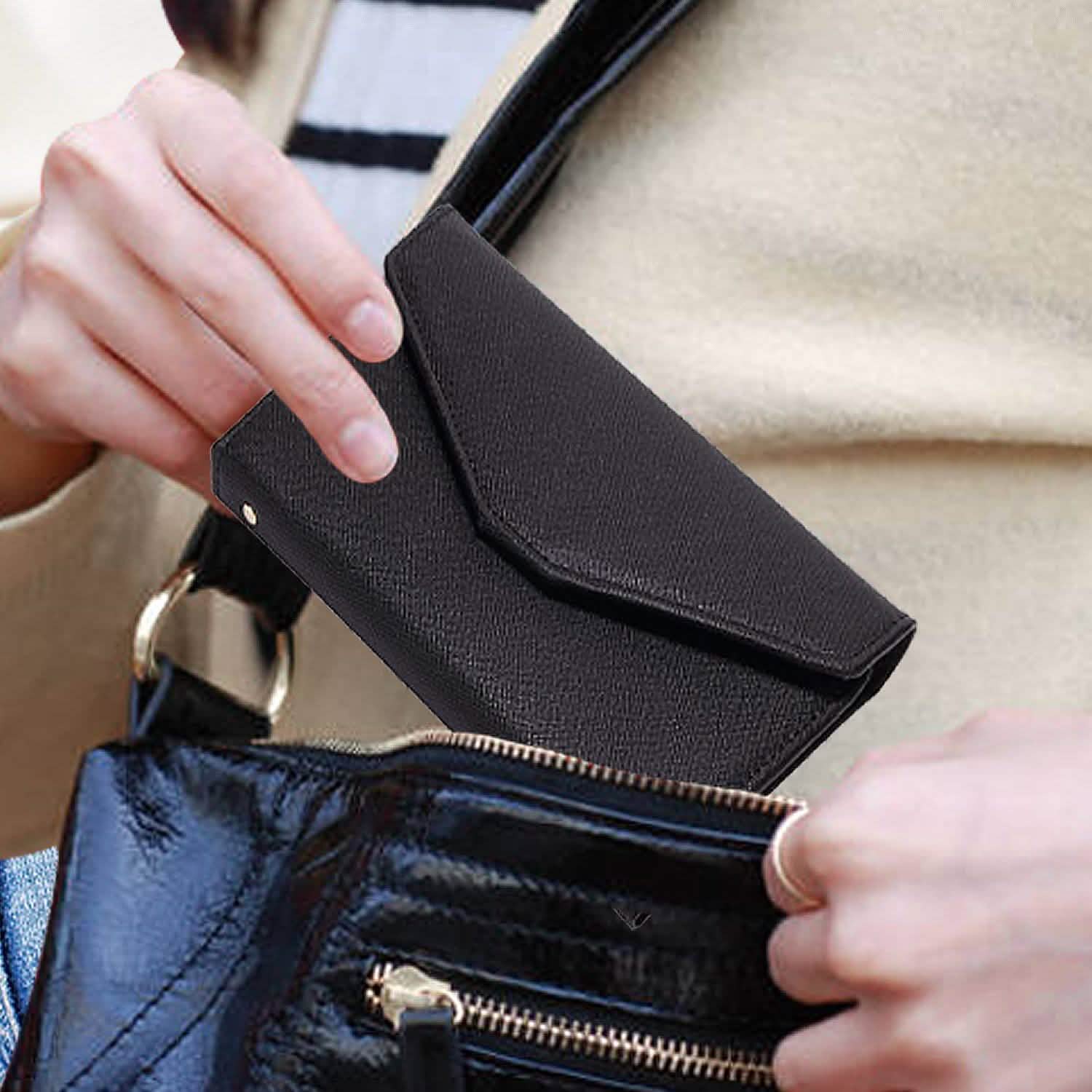 RFID Blocking Travel Passport Organizer Holder Wallet With CDC Vaccination Card Slot Protector Bags & Travel - DailySale