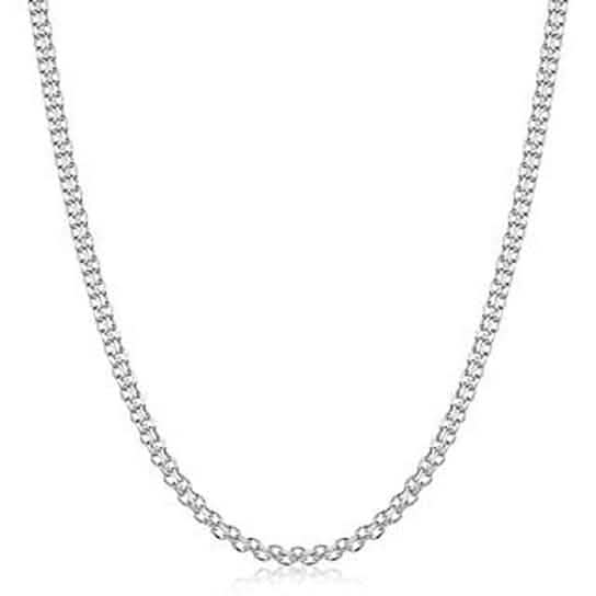 Rhodium Filled High Polish Finish Bismark Chain 20'' Necklaces - DailySale