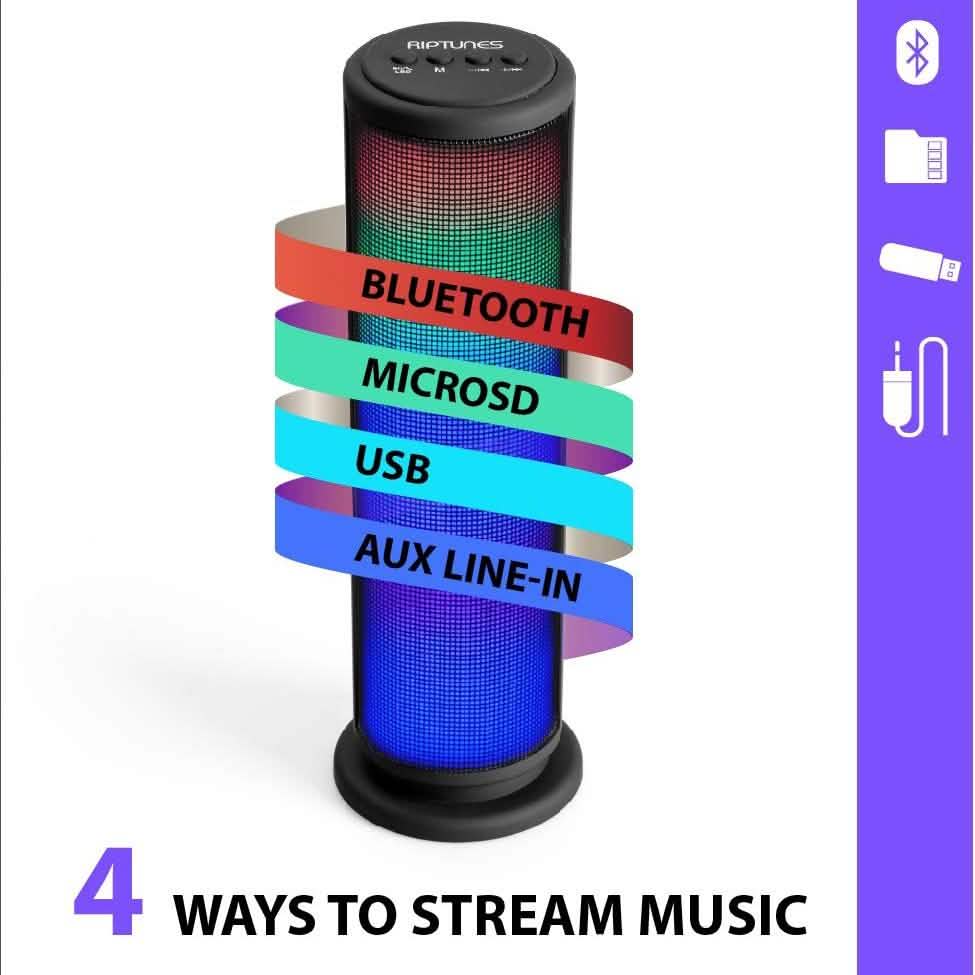 Riptunes AS-4000BTS BT Wireless speaker Headphones & Speakers - DailySale