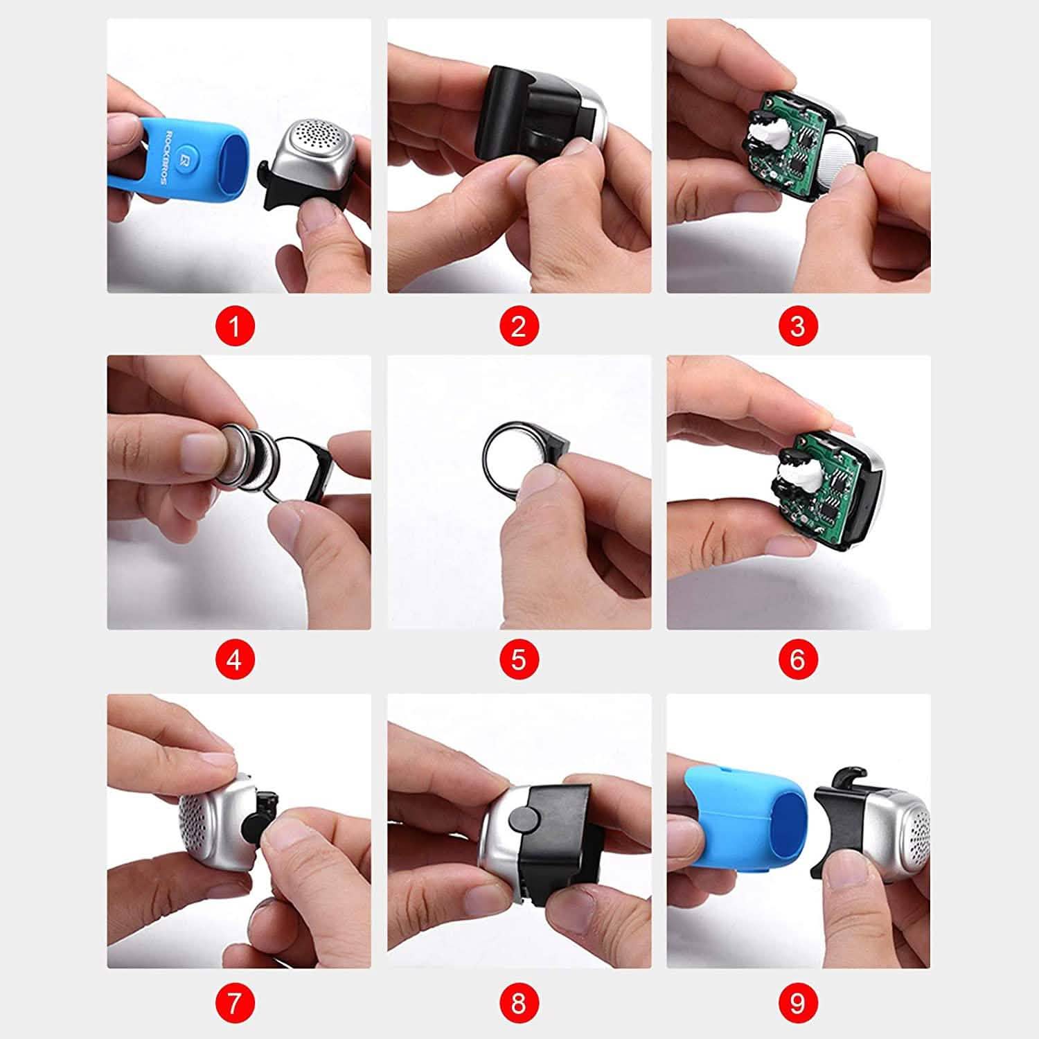 ROCKBROS Electra Bike Bell 90dB Electric Cycling Bells Horn Sports & Outdoors - DailySale