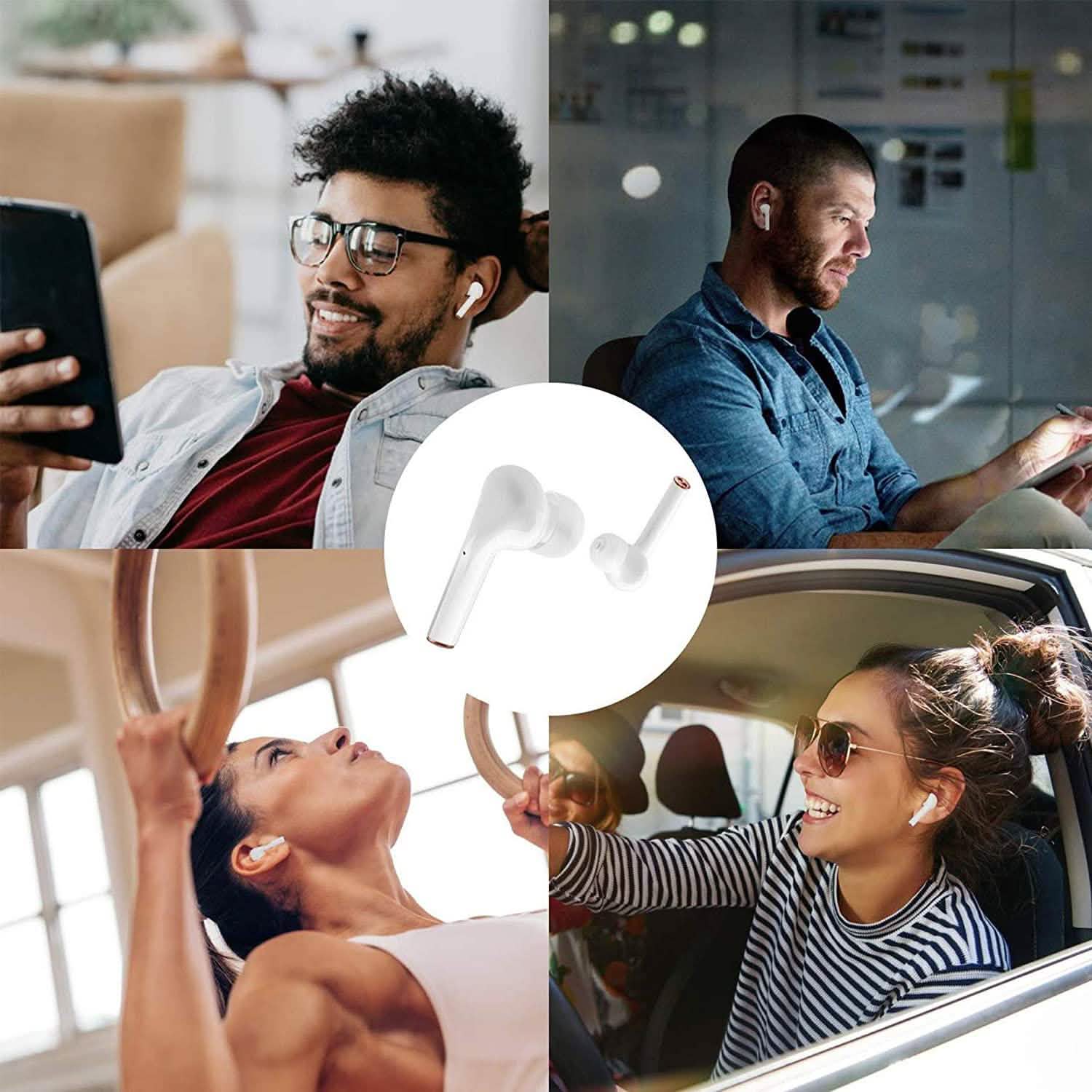 ROCXF TWS Wireless Earbuds with LED Power Supply Display Case Headphones & Audio - DailySale