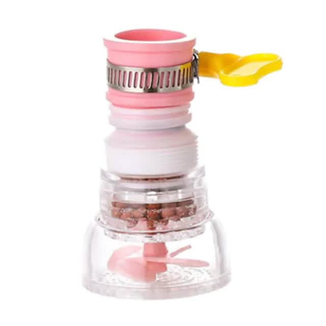 Rotatable Spray Head Tap 360 Degree Durable Faucet Filter Nozzle Home Improvement Pink - DailySale