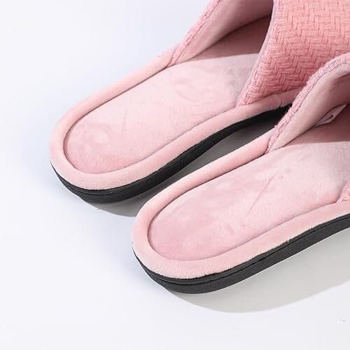 Roxoni Velvet Knit Flat Sandals for Women - Stylish Textured Woven Surface, Soft Ridge Around Insole Women's Shoes & Accessories - DailySale