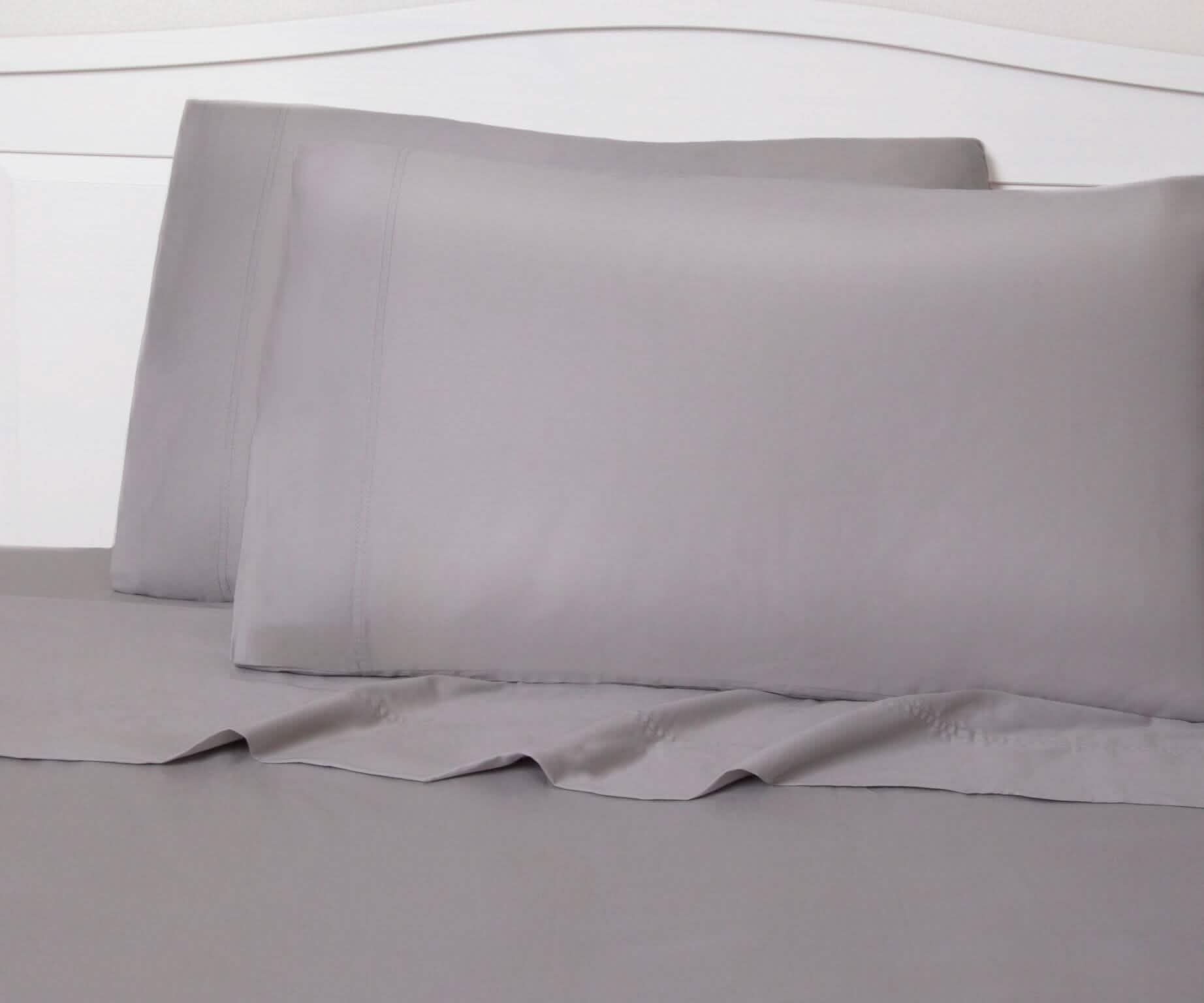 Royale T300 Cotton New Silver Queen Sheet Set Bedding - DailySale
