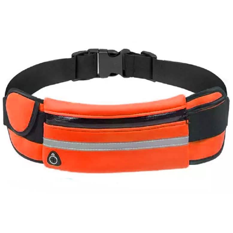 Running Bum Bag Fanny Pack Travel Waist Money Belt Zip Hiking Pouch Wallet Sports & Outdoors Orange - DailySale