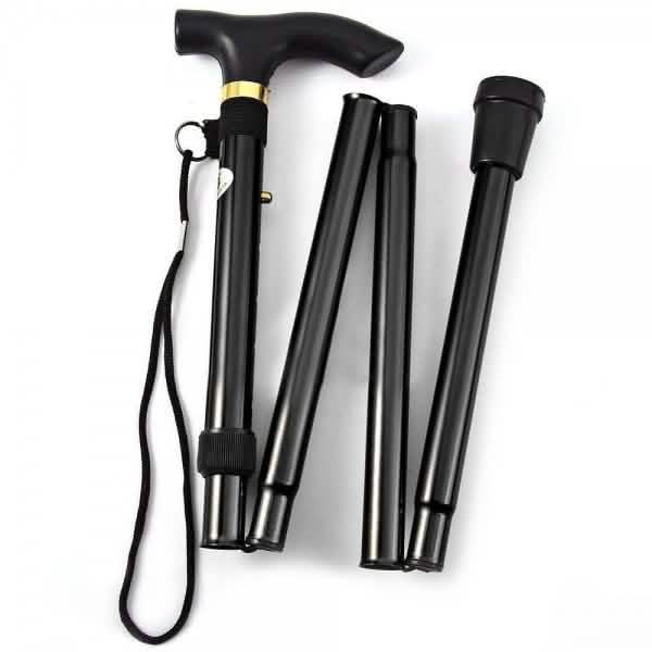 Portable Aluminum Folding Walking Travel Stick Cane - DailySale, Inc