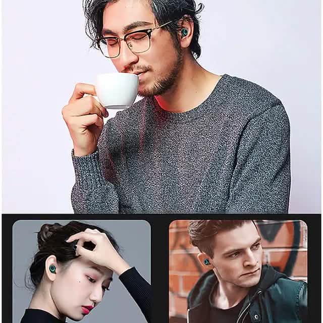 S11 True Wireless Headphones TWS Earbuds Bluetooth 4.0 Stereo Dual Drivers with Microphone Headphones & Audio - DailySale